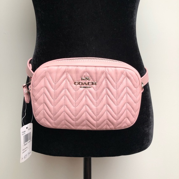 coach quilted belt bag